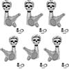 Tasti Accordatura Metal Skull Sigillati per Chitarra Acustica 1,64 1,7