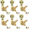 Tasti Accordatura Metal Skull Sigillati per Chitarra Acustica 1,64 1,7