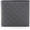 CELINE Triomphe Portafoglio Compatto Bi-fold 10C872BQB38NO PVC Nero Marrone...