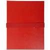 Exacompta 629E Cartella con dorso estensibile balacron e chiusura a strappo - Rosso