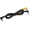 Dungeon Lab 2.5mm Dual-Pole Plug to Dual 2mm Angled Pin Electrode Cable