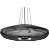 Outsunny Riscaldatore Elettrico Sospeso a Infrarossi 1000/2000W, Nero | Aosom Italy