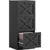 HOMCOM Cassettiera da Ufficio con 3 Cassetti per Cartelle A4, 40x40x101 cm, Nero | Aosom Italy