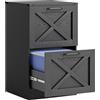 HOMCOM Cassettiera da Ufficio con 2 Cassetti per Cartelle A4, 40x40x71 cm, Nero | Aosom Italy