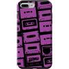 Vintage Analog Audio Outfits From the 80 Custodia per iPhone 7 Plus/8 Plus Mixtapes - Nastri musicali, motivo musicale, colore: viola