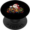 Christmas Santa Brick Builder Kids Babbo Natale in mattoncini per costruire maestri edifici PopSockets PopGrip Adesivo