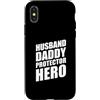 Cool And Funny Designs for Moms And Dads Custodia per iPhone X/XS Husband Daddy Protector Hero