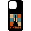 Sunset Guitarist Vintage Musician Custodia per iPhone 15 Pro Max Retro Guitarist Sunset Vintage Electric Guitar