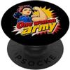 Girl Power Retro Kunst Selbstliebe State One Woman Army Comic Pop Art forza autostima PopSockets PopGrip Adesivo