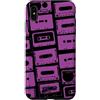 Vintage Analog Audio Outfits From the 80 Custodia per iPhone XS Max Mixtapes - Nastri musicali, motivo musicale, colore: viola