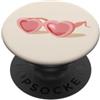 Bowtique Lane Occhiali da sole a forma di cuore per ragazze e adolescenti PopSockets PopGrip Adesivo