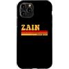 AmaStyle Co. Custodia per iPhone 11 Pro ZAIN Nome Idea Personalizzata Uomini Retro Vintage ZAIN