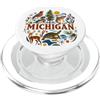 MI Regional Symbols Goods and Apparels t Simboli della fauna selvatica MI PopSockets PopGrip per MagSafe