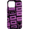 Vintage Analog Audio Outfits From the 80 Custodia per iPhone 16 Pro Max Mixtapes - Nastri musicali, motivo musicale, colore: viola