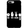 Rock Paper Scissors Table Saw Carpenter Custodia per iPhone 7 Plus/8 Plus Sega da tavolo Rock Paper Scissors, divertente falegname