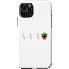SAINT KITTS AND NEVIS Heritage & Patriot Custodia per iPhone 11 Pro SAINT KITTS E NEVIS Bandiera Battito cardiaco ECG Patriottico Nazionale