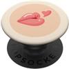 Bowtique Lane Pesca labbra che soffia un cuore Girlie per ragazze, adolescenti PopSockets PopGrip Adesivo