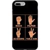 Rock Paper Scissors Table Saw Carpenter Custodia per iPhone 7 Plus/8 Plus Sega da tavolo Rock Paper Scissors - Divertente gioco per la lavorazione del legno