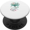 Creature Marine Floreali Aesthetic Medusa Floreale Estetica Botanica PopSockets PopGrip Adesivo