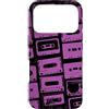 Vintage Analog Audio Outfits From the 80 Custodia per iPhone 17 Pro Mixtapes - Nastri musicali, motivo musicale, colore: viola
