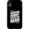 Cool And Funny Designs for Moms And Dads Custodia per iPhone XR Husband Daddy Protector Hero