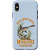 Missourian Symbols Goods and Apparels ta Custodia per iPhone X/XS Show-Me Region Paddlefish Aquatic-Wildlife