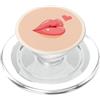 Bowtique Lane Labbra che soffia un cuore Girlie per ragazze, adolescenti PopSockets PopGrip per MagSafe