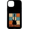 Sunset Guitarist Vintage Musician Custodia per iPhone 15 Plus Retro Guitarist Sunset Vintage Electric Guitar