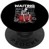 Funny Waiting On Parts Skeleton Gifts Me In attesa di parti Meccanico Auto Guy Divertente Garage Riparazione Auto PopSockets PopGrip Adesivo