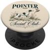 Paws & Trails Vintage Pointer Bird Caccia Cane Upland Bird Hunter PopSockets PopGrip Adesivo