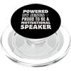 Motivational Speaker Job Jesus Follower Alimentato da Gesù Orgoglioso di essere un oratore motivazionale Christian PopSockets PopGrip per MagSafe