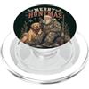 Christmas Season Merry Huntmas Caccia Babbo Natale Cane Cacciatore PopSockets PopGrip per MagSafe