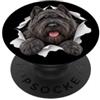 4BouvierdesFlandreseLovers Divertente Bouvier des Flandres Sbirciando Carino Amante dei Cani Mamma Papà PopSockets PopGrip Adesivo