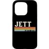 Retro Vintage Personalized Family Names Custodia per iPhone 15 Pro JETT Retro Vintage Uomo Bambini Ragazzi Nome