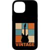 Sunset Guitarist Vintage Musician Custodia per iPhone 15 Retro Guitarist Sunset Vintage Electric Guitar