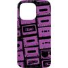 Vintage Analog Audio Outfits From the 80 Custodia per iPhone 14 Pro Max Mixtapes - Nastri musicali, motivo musicale, colore: viola