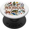 MI Regional Symbols Goods and Apparels t Simboli della fauna selvatica MI PopSockets PopGrip Adesivo