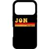 AmaStyle Co. Custodia per iPhone 17 Pro JON Nome Idea Personalizzata Uomo Retro Vintage JON