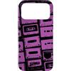 Vintage Analog Audio Outfits From the 80 Custodia per iPhone 17 Pro Max Mixtapes - Nastri musicali, motivo musicale, colore: viola