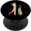Golfschuhe Golf Set Schläger Geschenke f Retro Minigolfer Golf Golf Golf Caddy Golf PopSockets PopGrip Adesivo