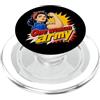 Girl Power Retro Kunst Selbstliebe State One Woman Army Comic Pop Art forza autostima PopSockets PopGrip per MagSafe