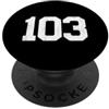 103 Jersey Number for Sports Team Athlet Numero # 103 divisa squadra giocatore Jersey, 103 ° PopSockets PopGrip Adesivo