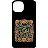 Retro Faith & Floral Scripture Designs Custodia per iPhone 13 Choose Joy Philippians 4:4 Retro Floreale Cristiano Verso