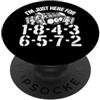 V8 Drag Racing & Funny Mechanic Gifts Me Sono qui solo per 1-8-4-3-6-5-7-2 Firing Order V8 Garage PopSockets PopGrip Adesivo