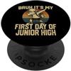 Retro Back To School Humor And Student C Bruh È il mio primo giorno di scuola media PopSockets PopGrip Adesivo