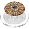 Geology Lapidary Geode Designs Crazy Lace Agata Minerale Macro Fetta PopSockets PopGrip per MagSafe