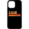 AmaStyle Co. Custodia per iPhone 13 Pro Max ZAIN Nome Idea Personalizzata Uomini Retro Vintage ZAIN