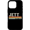 Retro Vintage Personalized Family Names Custodia per iPhone 16 Pro JETT Retro Vintage Uomo Bambini Ragazzi Nome