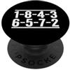 V8 Drag Racing & Funny Mechanic Gifts Me 1-8-4-3-6-5-7-2 Ordine di fuoco Grande Blocco Gara Auto Ragazzo Garage PopSockets PopGrip Adesivo