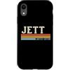 Retro Vintage Personalized Family Names Custodia per iPhone XR JETT Retro Vintage Uomo Bambini Ragazzi Nome